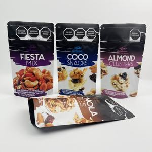 Grappes d'Amandes Granola Bites Snack Pouches Stand-Up Zipper Bag avec Mix Design Réutilisable et Refermable <span class=keywords><strong>Petit</strong></span> quantité minimale de commande - Product Image 1