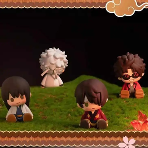 ตุ๊กตา10ชิ้น/เซ็ต Bandai รุ่นกล่องคนตาบอดของแท้ <span class=keywords><strong>Gintoki</strong></span> shinpachi Kagura Hijikata EX cashapon ท่านั่งตุ๊กตา Q-Version - Product Image 3