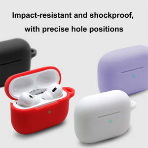 Funda Protectora de Silicona de Alta Calidad para Auriculares Air <span class=keywords><strong>Pro</strong></span> 2, Funda Protectora Suave a Prueba de Golpes para Airpod 4 con Gancho - Product Image 4