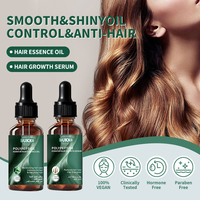 UUKKG 60ml Private Label Memperkuat Menutrisi Perawatan Rambut Polipeptida Keratin Serum Cair Penumbuh Rambut Minyak Esensial Perawatan Rambut