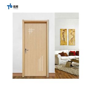 Ensemble complet <span class=keywords><strong>porte</strong></span> en bois <span class=keywords><strong>pvc</strong></span> avec cadre en chine de haute qualité - Product Image 6