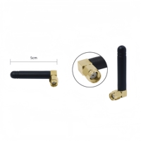 315MHz 433MHz 868MHz 915MHz 2,4 MHz G LTE 4G Wifi codo polaridad inversa RP SMA macho ángulo recto R/A Antena de varilla de goma de doble banda