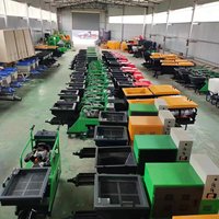 Pulvérisateur de ciment mobile à sortie élevée, directement de l'usine, pour la construction de murs intérieurs et le plâtrage extérieur