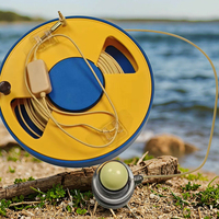 Caméra de pêche portable haute qualité pour eau salée, 360 degrés, 30 m, avec enrouleur manuel, HD, étanche IP68, écran LCD écologique