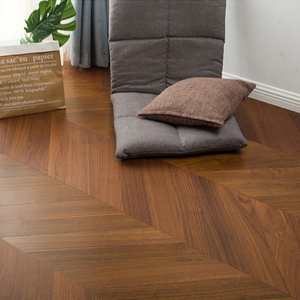 Plancher en bois d'ingénierie <span class=keywords><strong>à</strong></span> chevrons en chêne français, résistant au feu, vieilli, hautement recommandé pour salon - Product Image 2