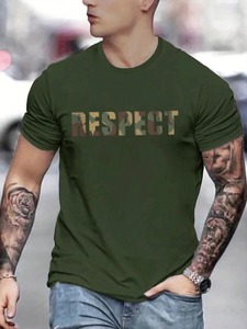 เสื้อยืดคอกลมแขนสั้นพิมพ์ลายตัวอักษรลำลองสำหรับผู้ชาย ฤดูร้อน ส่งตรงจากโรงงาน ปรับแต่งได้ F10 - Product Image 2