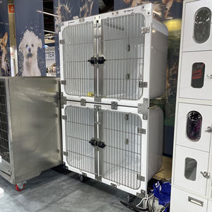 Gabbia Modulare in Fibra di Vetro di Grandi Dimensioni, Angoli Arrotondati, Facile da Pulire, per <span class=keywords><strong>Animali</strong></span> Domestici e Ospedali Veterinari - Product Image 5