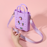 Bolsos de Hombro Portátiles Pequeños de Diseño Novedoso 2026 con Correa Ajustable, Bolsos de Mano de Silicona de Moda para Verano con Dijes DIY