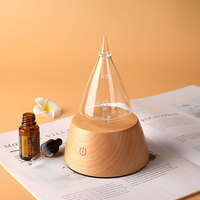 Diffuseur de parfum d'huile essentielle de brume d'air froid de parfum d'aromathérapie de chambre professionnelle diffuseur de nébuliseur en verre sans eau de ménage