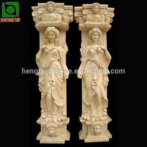 Maison Villa Construction Décoration Sculpture sur pierre Marbre blanc Figure <span class=keywords><strong>grecque</strong></span> Statue <span class=keywords><strong>Colonne</strong></span> - Product Image 4