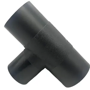 Factory sell ISO injection plumbing materials SDR11 PN16 pe100 butt fusion fitting 110MM hdpe tee