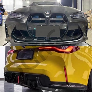 Pour M3 G80 Coupé à deux portes 2020-2024, ensemble complet d'accessoires de spoiler avant et arrière modifiés en fibre de carbone - Product Image 6