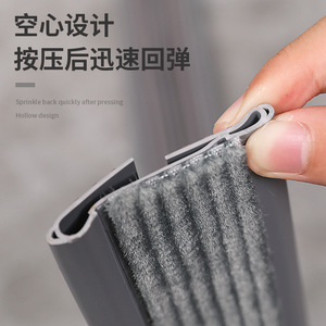 Bande d'étanchéité pour portes et fenêtres en PVC, design creux, anti-poussière, coupe-vent, auto-adhésive - Product Image 1