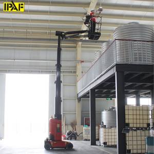 Plataforma de trabajo aéreo de aluminio de un solo mástil profesional confiable ECONÓMICA DE FÁBRICA DE China con CE ISO - Product Image 4