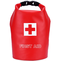 Sac étanche de survie médical de 3 L rouge 100 % imperméable à enroulement pour sauveteur, équipement d'aventure en plein air personnalisé pour nageur