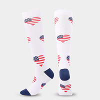 Calcetines Deportivos de Compresión Regular para Exteriores, Compresibles, con Bloques de Color, de Nailon, que Absorben el Sudor, Antifricción, para Todas las Estaciones, Juveniles, Casuales