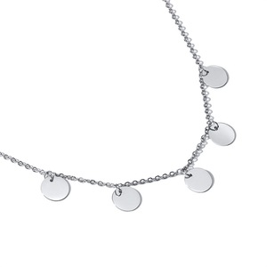 Kalung Choker Wanita Minimalis Stainless Steel Anti Karat Rantai Cantik untuk Perayaan Ulang Tahun - Product Image 5
