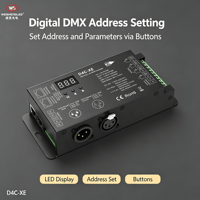 Décodeur DMX512 et RDM à courant constant 4 canaux D4C-XE (700-1750 mA)