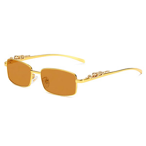 Fashion Boutique Metal Leopard Head Box Custom Leopard Head Personalized <b>Sunglasses</b> - Product Image 3