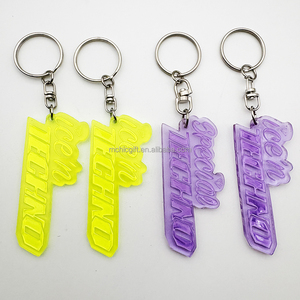 OEM Keyring nhà sản xuất Nhà cung cấp cá nhân nhấp nháy vòng chìa khóa ánh sáng 2D Móc Chìa Khóa tùy chỉnh nhựa mềm PVC LED phản quang Keychain - Product Image 3