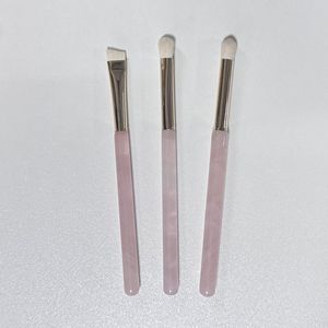 Pinceau blush manche jade quartz rose pierre naturelle couleur rose - Product Image 3