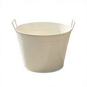 Cubo de bebidas de gran capacidad para el hogar y hoteles, cubo de carbón para chimenea con asa, artesanía metálica, enfriador de champán y vino, cubo de hielo. - Product Image 1