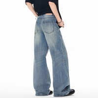 Pantalons amples et larges de haute qualité, design exclusif, jeans vintage lavés, coupe droite, pour hommes et femmes