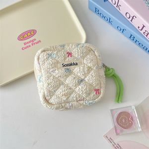 Bolsa de almacenamiento para servilletas sanitarias con diseño de niña de dibujos animados, gran capacidad, portátil, de poliéster, diseño moderno y sencillo - Product Image 6