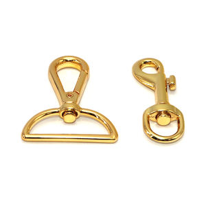 خطافات زنبركية معدنية، فضية/ذهبية/أسود بندقي/برونزي/أسود، خطافات تثبيت للمفاتيح، مشابك كارابينر، إبزيم للأشرطة - Product Image 3