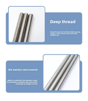 Metric Full Threaded Rod DIN975 Thread Stud Hex Head Zinc Finish Carbon Steel & Stainless Steel All Thread Rod M3-M48 Class 10