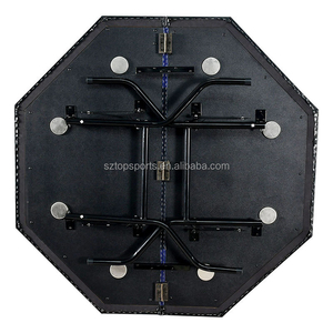 Venta caliente de lujo moderno 8 jugadores plegable Octágono mesa de póquer portátil Casino Gaming MESA DE Metal al por mayor para entretenimiento - Product Image 5