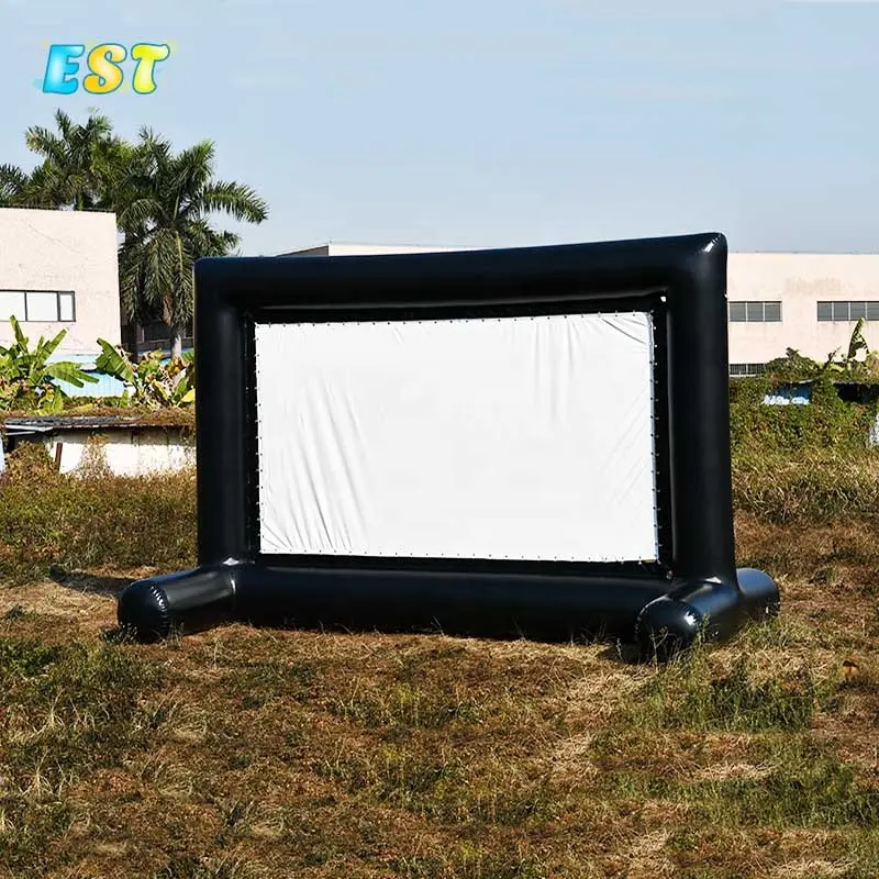 Pantalla de cine inflable de aire de gran tamaño, cine Plegable, portátil, proyector de TV de cine instantáneo, al aire libre, 20 pies