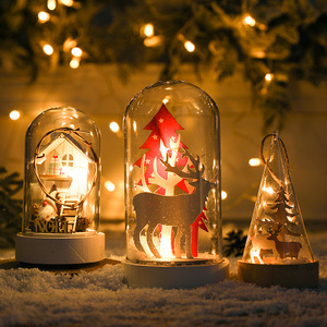 Décoration de table de Noël originale et exquise, décoration lumineuse de Noël de luxe 2022, Père Noël - Product Image 2
