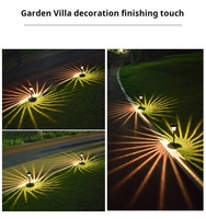 Lampes solaires de jardin multicolores, étanches, LED, pour l'éclairage des rues et des paysages, pour villa extérieure, cour, indice de protection IP65