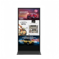 Pantalla Vertical LCD de 43 Pulgadas con Base Metálica, Sistema Operativo Android, Reproducción Automática en Bucle, Señalización Digital y Pantallas para Negocios Minoristas