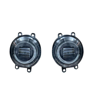 Feux antibrouillard Haowei, 3,5 pouces, ronds, LED, blanc et jaune, double couleur, feux de jour de rechange pour Jeep Toyota Corolla - Product Image 1