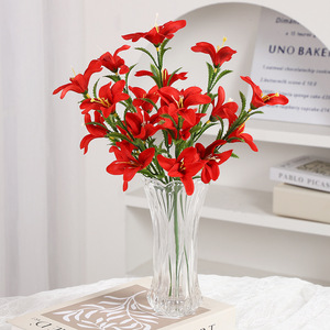 ช่อดอกฟรีเซียประดิษฐ์ สีแดง ขาว ชมพู สำหรับตกแต่งบ้านและสำนักงาน - Product Image 2