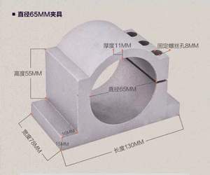 Dia 65mm 80mm 100mm 125mm <b>Machine</b> <b>Tools</b> <b>Accessories</b> 800w 1.5kw 2.2kw 3kw 4.5kw 7.5kw CNC Spindle Motors - Product Image 2