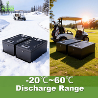 Baterai Lithium Ion 4000+ Siklus 36V 48V 60V 72V 105Ah untuk Golf Cart AGV Forklift Bebas Perawatan