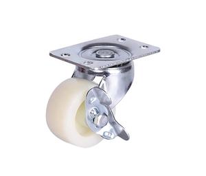 63mm Möbel castor PP licht duty fett weichsten caster räder lock, 2,5 inch75mm einsatz stem pu rollerblade büro caster räder - Product Image 3