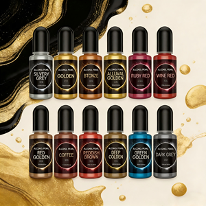 Pasta de Pigmento Metálico para Resina Epoxi, Tinte Opaco de Alta Concentración, Polvo de Mica para Arte en Resina, Joyería y Mesas de Río - Product Image 1