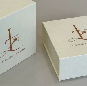 Custom Luxury Jewelry Box with Flip-Top Design Magnetic Closure for Necklace <b>Ring</b> Bulk Order Available with Foil-Stamped Logo - Product Image 3