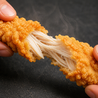 Bâtonnets de poulet croustillants de qualité supérieure - Coupes de poitrine de poulet surgelées, poulet frit et snacks de fête pour les acheteurs exportateurs, 1kg