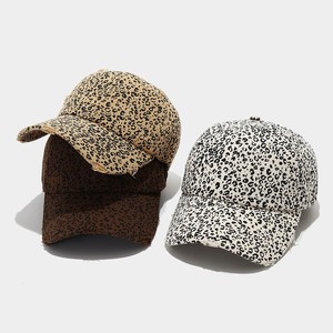 Gorra de Béisbol Americana Retro con Estampado de Leopardo, Estilo Vintage, de Algodón Lavado, con Borde Deshilachado, Estilo Urbano, Unisex - Product Image 1