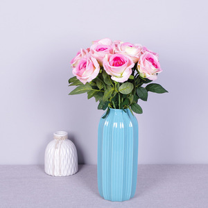 Rosa Artificial de Terciopelo de Tallo Único de 50 cm, Flor Artificial para Bodas, Decoración del Hogar y Adornos de Bolas Bobo - Product Image 6