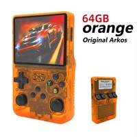 Console de Jeu R36S 3.5 Pouces IPS Système Linux Open Source 64 Go 128 Go 256 Go 15000+ Jeux Lecteur Vidéo Portable Consoles de Jeu à Main