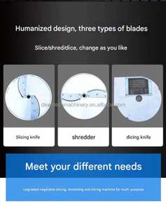 Máquina Cortadora y Rebanadora Comercial Automática de Verduras, Frutas, Cebollas, Patatas, Jamón, Pollo Congelado, Carne de Res, Cordero y Cerdo - Product Image 2