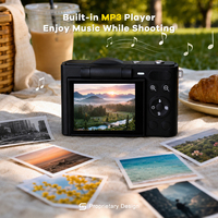 Appareil photo numérique sans miroir 4K avec objectif interchangeable, équipement de photographie professionnel, capteur CMOS, sortie HDMI, caméscope