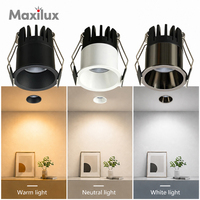 OEM ODM Vente en gros de downlights LED COB encastrés en aluminium anti-éblouissement pour l'éclairage intérieur des magasins de détail