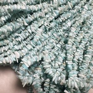 Vente en gros de pierres précieuses naturelles de 3 à 8mm en <span class=keywords><strong>Larimar</strong></span>, gravier irrégulier, perles en vrac pour la fabrication de bijoux, conception de bricolage, produits tendance - Product Image 3